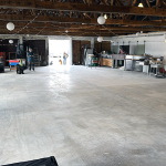 Halle beim Kulturhaus Klackx in Glauchau